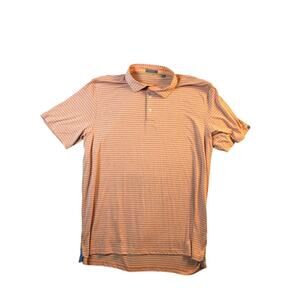 Tasc Men Performance Polo Melon White Striped Sized XL